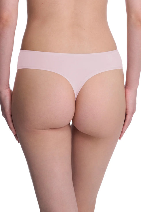 Natori Bliss Bare Cotton Thong 3-pack