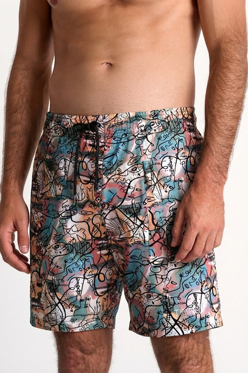 Shan Casual Long fit stretch swim trunks