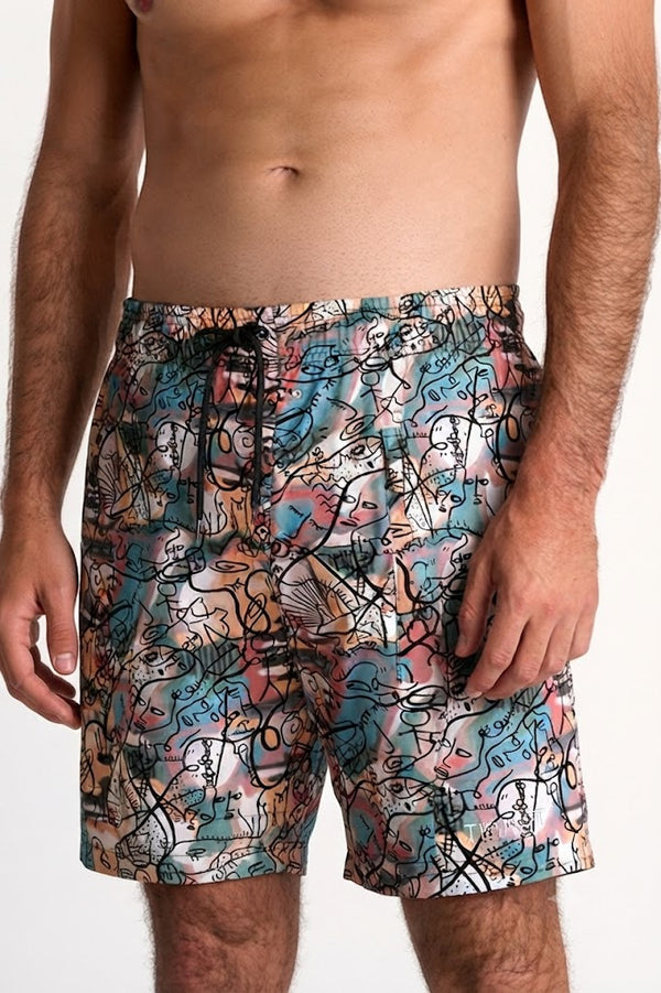 Shan Casual Long fit stretch swim trunks