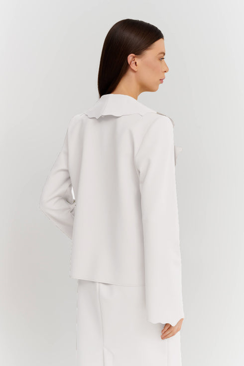 Shan Billy Short Jacket With Scalloped Collar And Cuffs