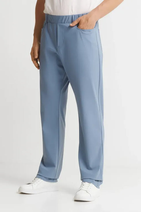 Shan Techno Straight-leg jersey lycra trouser