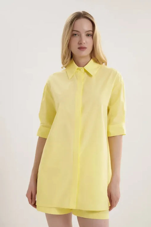 Shan Angèle Casual cotton poplin shirt