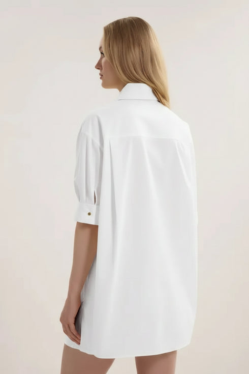 Shan Angèle Casual cotton poplin shirt