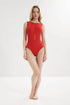 Shan Billy-rose High-neck one-piece swimsuit with round cutouts
