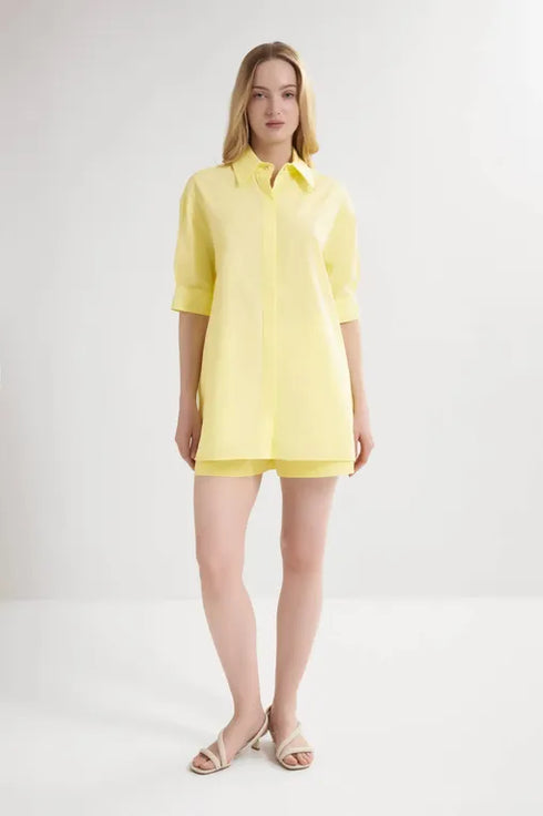 Shan Angèle Casual cotton poplin shirt
