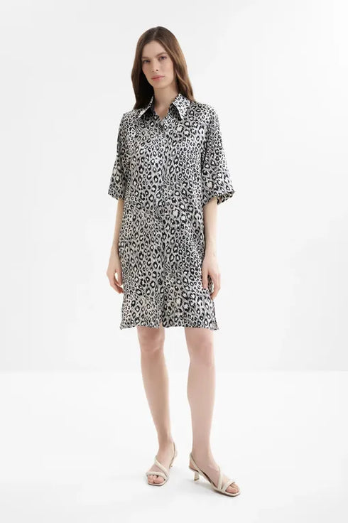 Shan Céline Long silk shirt
