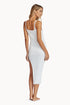 PQ Swim Cream Piper Slit Dress