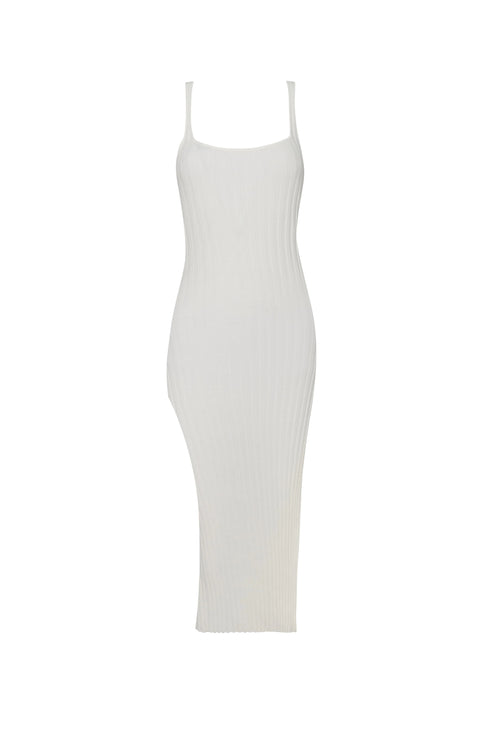 PQ Swim Cream Piper Slit Dress