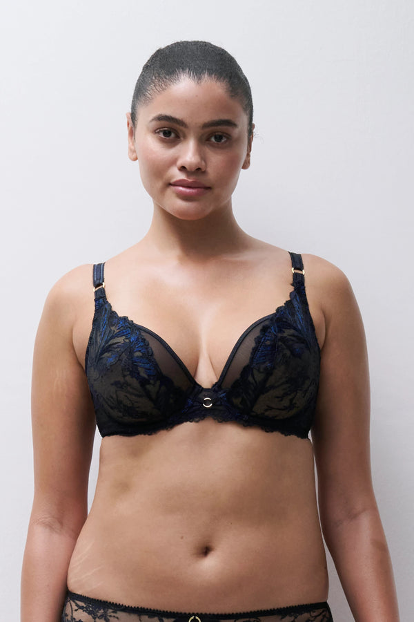 Chantelle Illusion Lace Unlined Plunge Bra