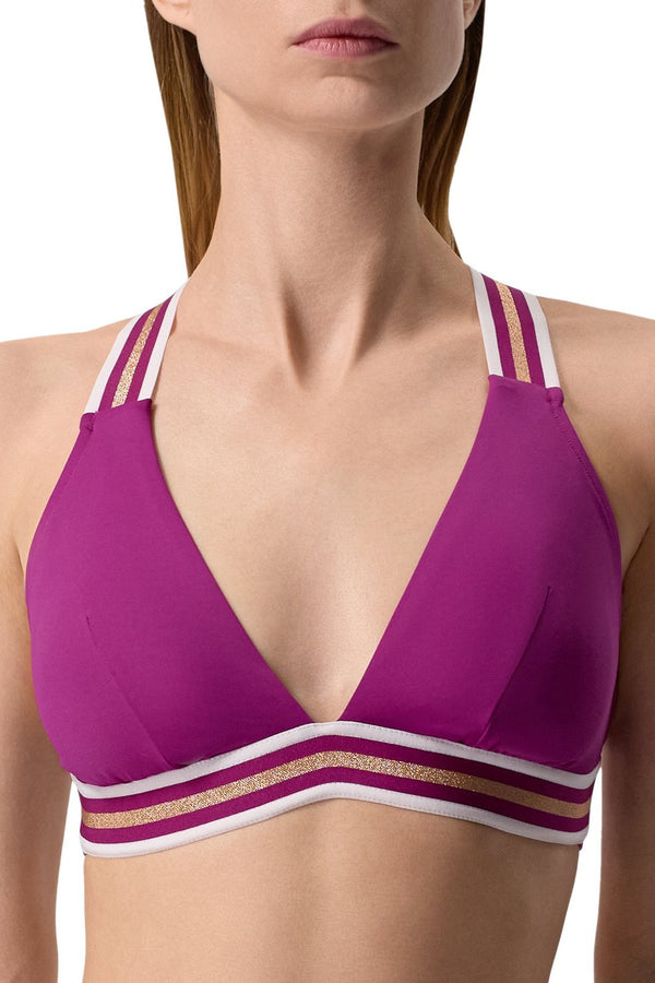 Lise Charmel 35b Energie Nautique N/w Crossed Back Triangle