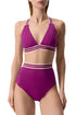 Lise Charmel 35b Energie Nautique N/w Crossed Back Triangle