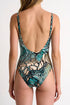 Shan Classique Draped front sweatheart neck one-piece