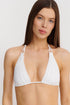 Shan Charlie Shan Charlie Ruched Triangle Bikini Top