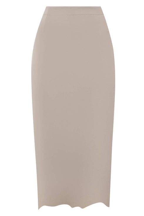 Shan Billy Scalloped Pencil Skirt