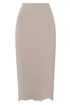 Shan Billy Scalloped Pencil Skirt