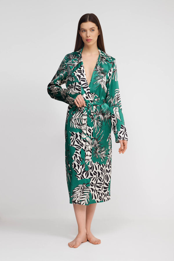 Shan Soie Long flowy blazer