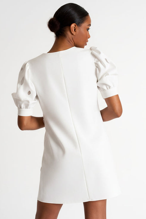 Shan Charlie-Rose Dress With Balloon Sleeves And Cutouts