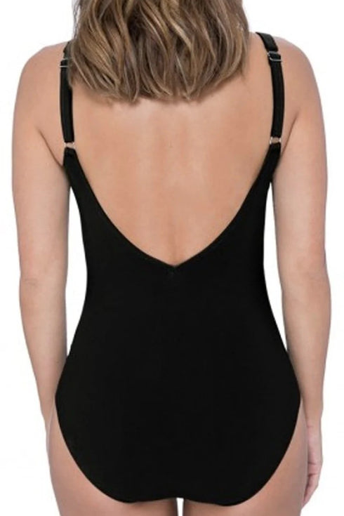 Profile by Gottex Moto D Cup V Neck One Piece