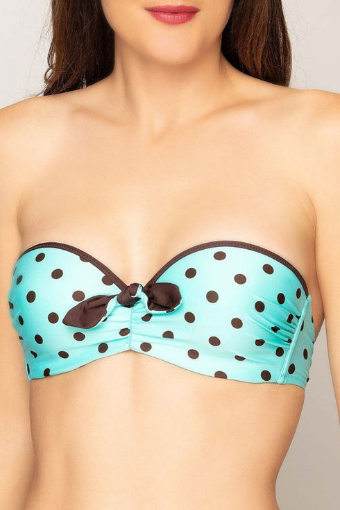 Antigel 22b La Pois Toujours Padded bandeau bikini top