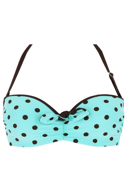 Antigel 22b La Pois Toujours Padded bandeau bikini top