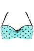 Antigel 22b La Pois Toujours Padded bandeau bikini top