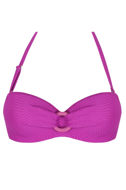 Antigel B09 La Zigzag Strapless Bandeau Bikini