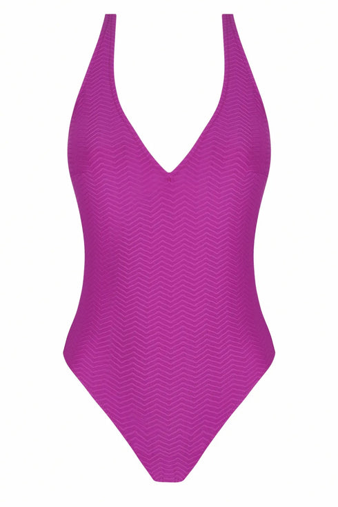 Antigel B09 La Zigzag Non Wire Halter Swimsuit