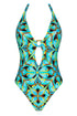 Antigel B99 La Psychedelique Non Wire Halter Swimsuit