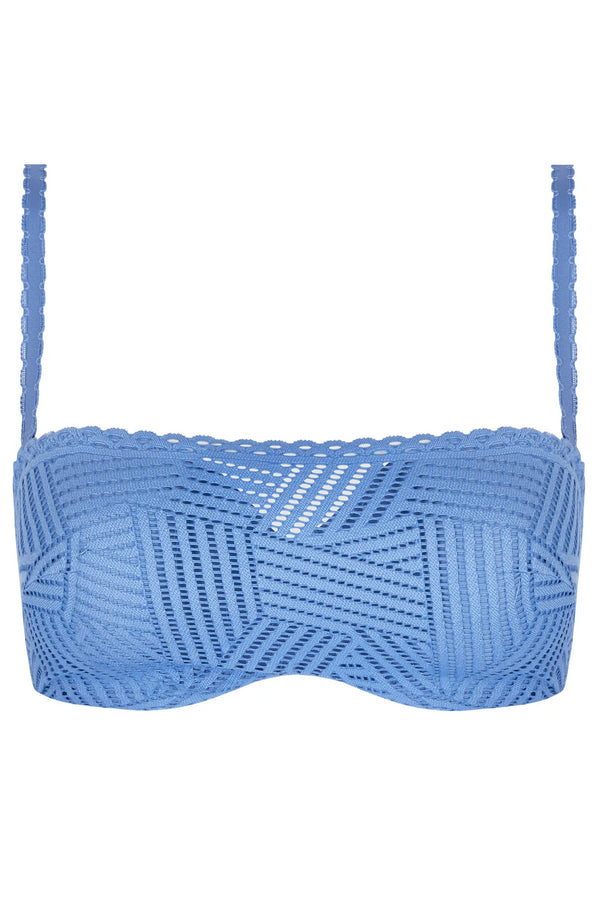Antigel C37 Tressage Graphic Bandeau coque bra with removable straps