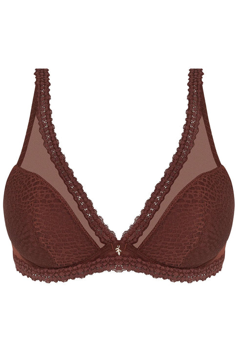 Antigel J47 Exquise En Dentelle Triangle Bra With Half Pad