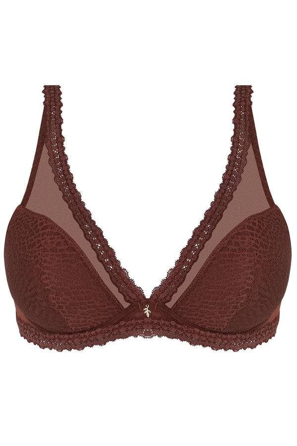 Antigel J47 Exquise En Dentelle Triangle Bra With Half Pad