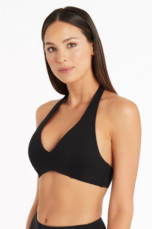 Sea Level Essentials Multifit Halter Bra