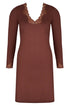 Antigel A06 Simply Perfect V-neck long sleeves nighty