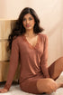 Antigel A06 Simply Perfect V-neck long sleeves nighty