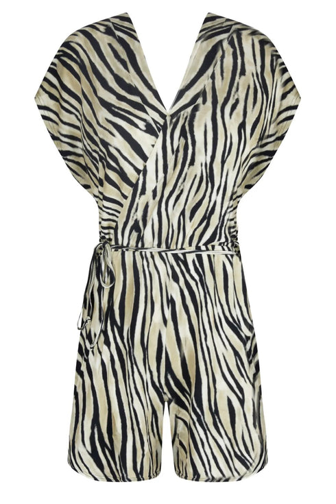 Antigel B49 La Tigre Blanc Jumpsuit Short Beach Wear