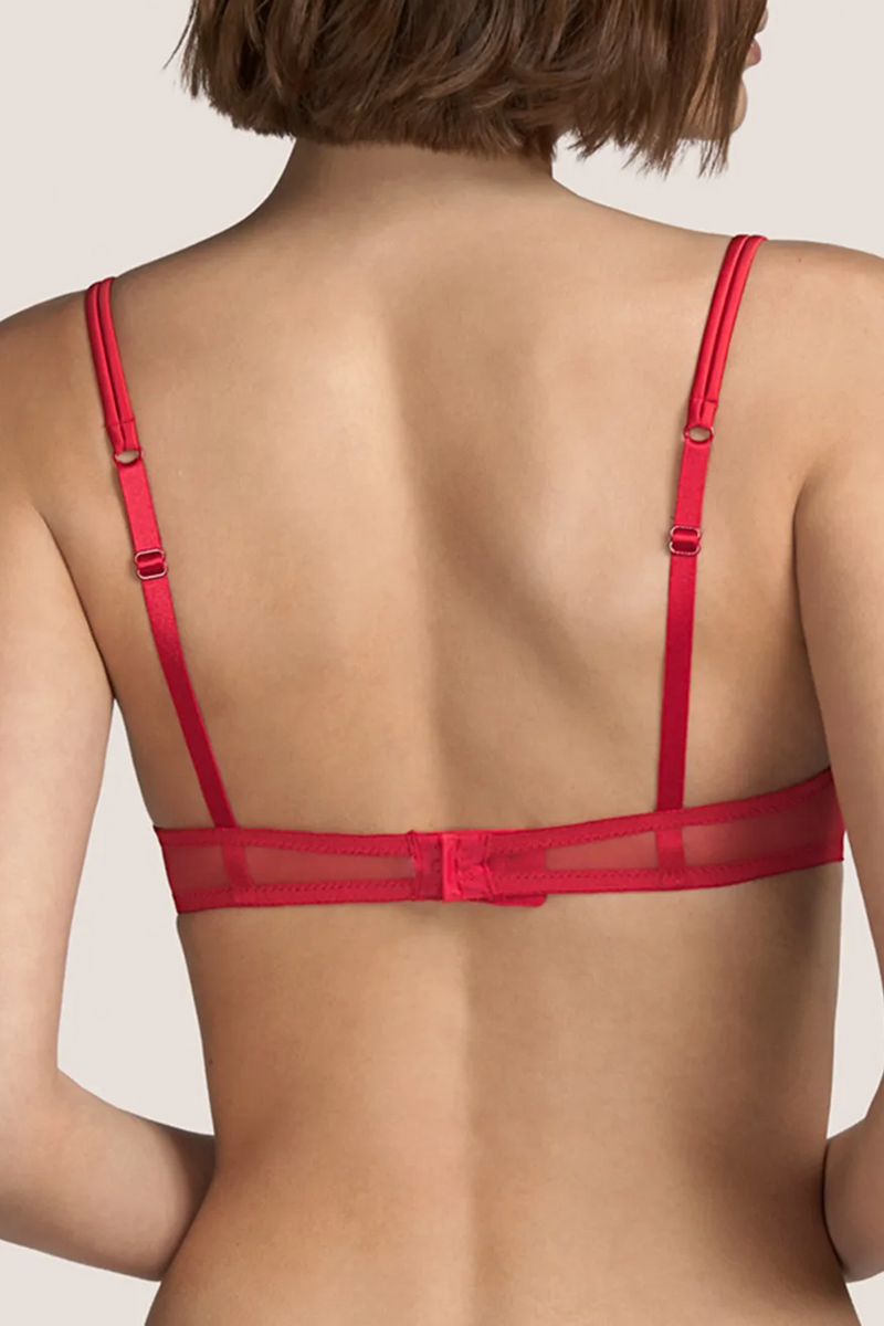 Andres Sarda GAGA Red push-up bra removable pads