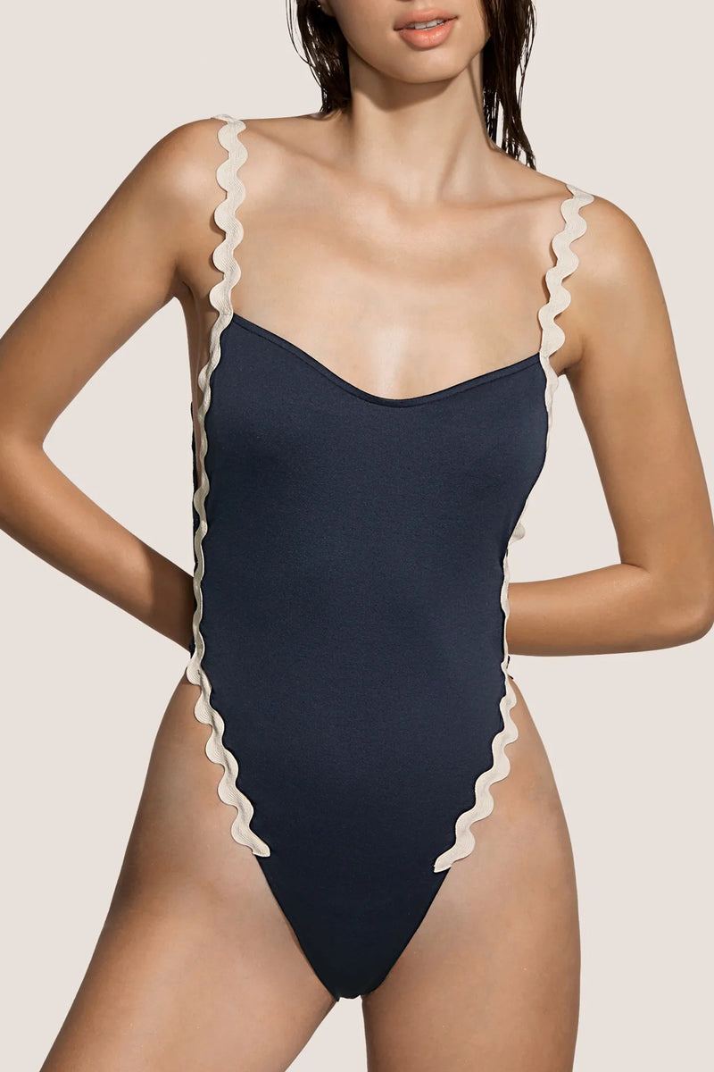 Andres Sarda Drew Special Swimsuit NAVY BLUE buy for the best