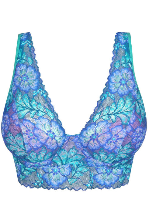 PrimaDonna Twist Morro Bay Half Padded Plunge Bra MERMAID BLUE