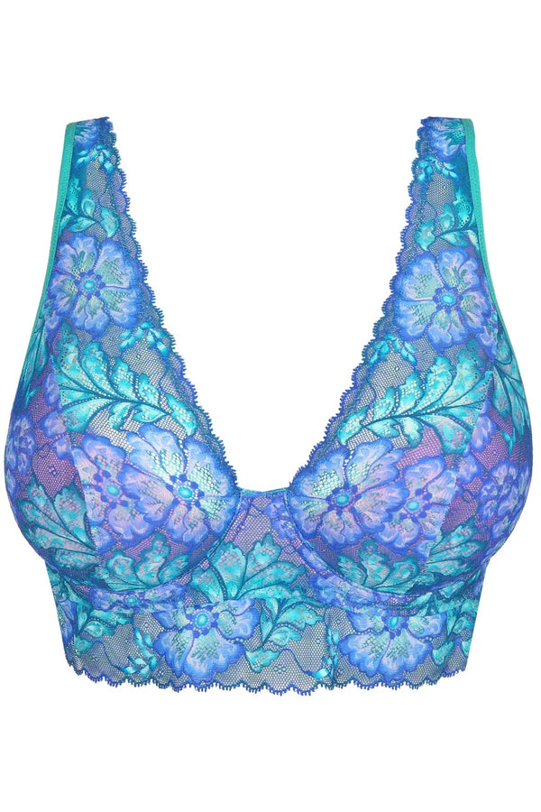 PrimaDonna Twist Morro Bay Half Padded Plunge Bra MERMAID BLUE