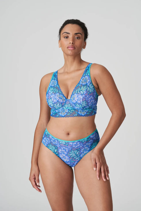 PrimaDonna Twist Morro Bay Half Padded Plunge Bra MERMAID BLUE