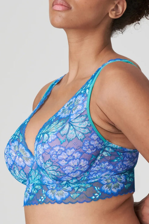 PrimaDonna Twist Morro Bay Half Padded Plunge Bra MERMAID BLUE