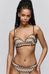 Sarda Biles Padded Plunge Bikini Top