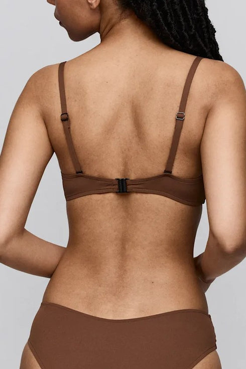 Sarda Biles Padded Plunge Bikini Top