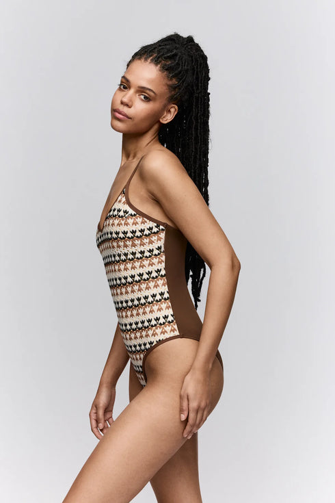 Sarda Biles Swimsuit Boat Neck Remov. Pads