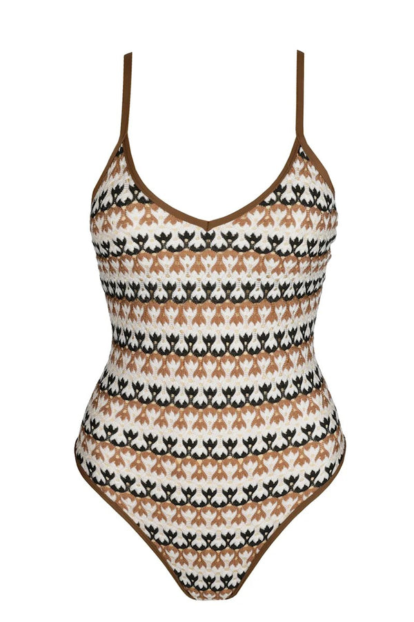 Sarda Biles Swimsuit Boat Neck Remov. Pads
