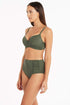 Sea Level Eco Essentials Cross Front Moulded Cup Bra