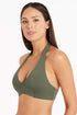 Sea Level Essentials Multifit Halter Bra