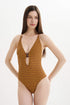 Antigel B39 La Papoue Non Wire Halter Swimsuit