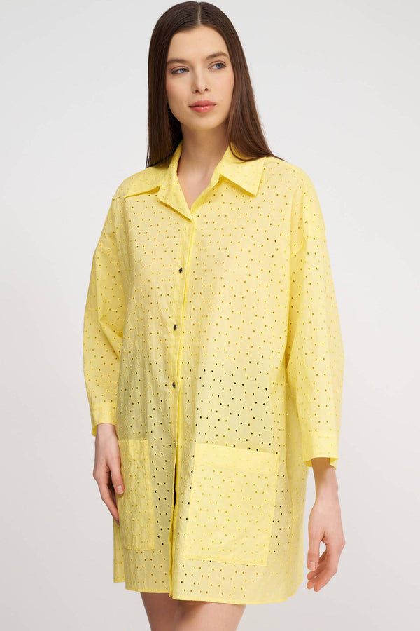 Shan Clara Embroidered Oversized Shirt - 42566-83-100