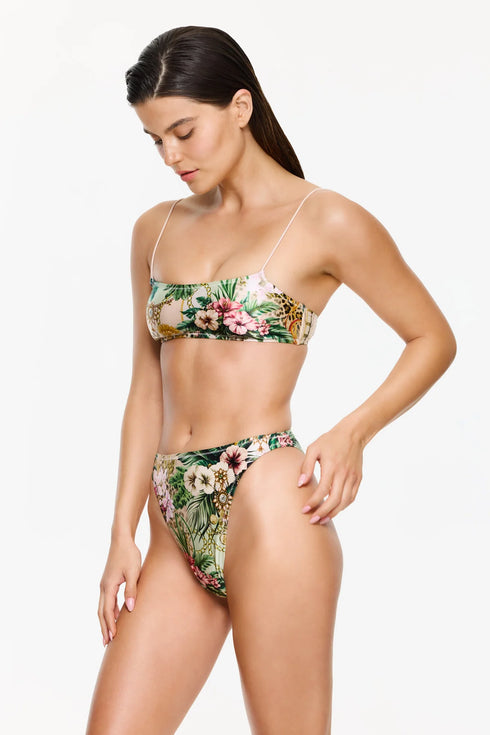 Gottex Flirtt Jungle Treasure High Waist High Leg Bikini Bottom